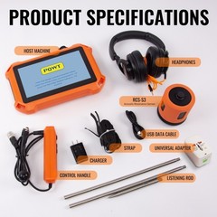 PQWT PQ125B Outdoor Pressure Water Pipeline Leakage Detector 3 meter Depth