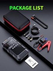 Portable Car Battery Jump Starter with Air Compressor, 6000A Car Battery Boos…