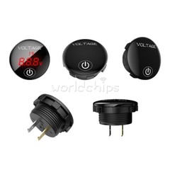 DC 5V-48V LED Panel Digital Display Car Motorcycle Voltmeter With Touch Switch