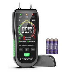Rdinscos digital moisture meter wood for firewood drywall & lumber pin-type