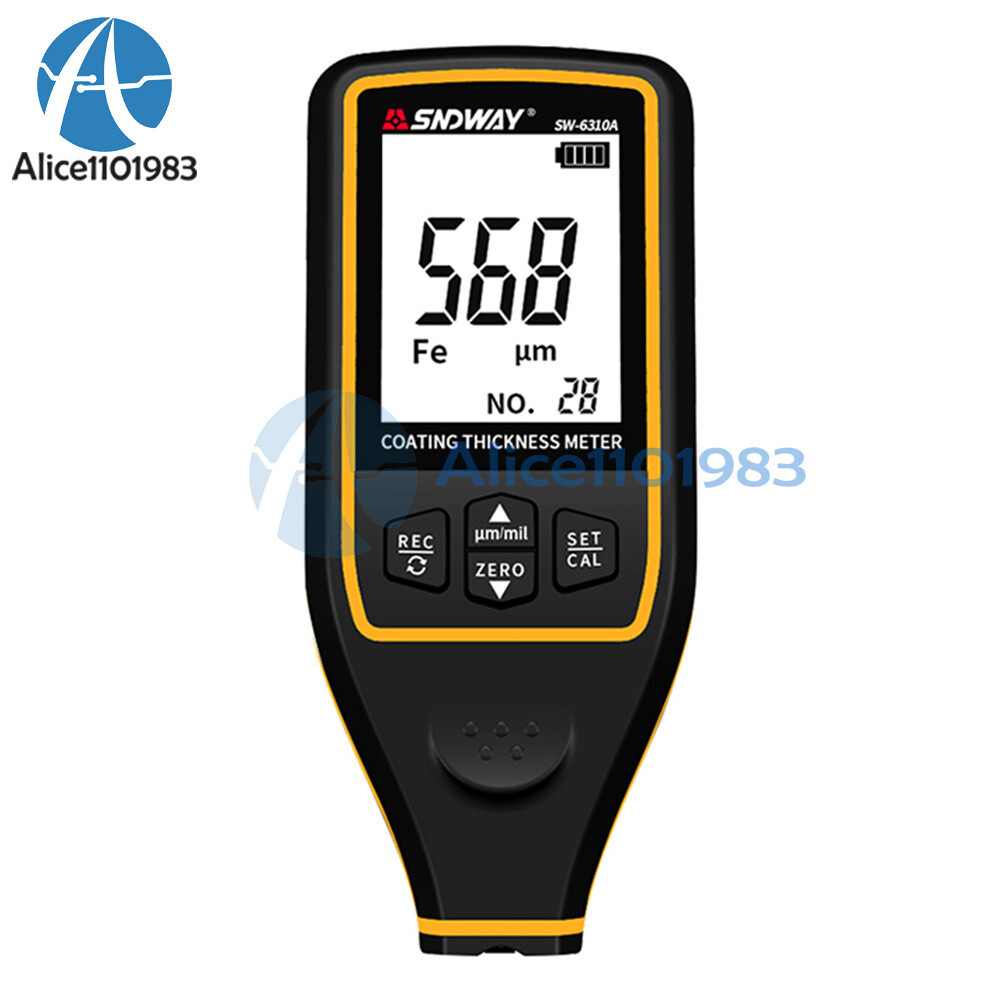 Digital Handheld Coating Paint Thickness Gauge Tester Meter SNDWAY SW-6310A/B