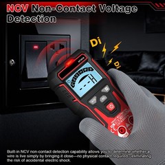 Digital Multimeter HT161A 4000 Counts NCV Phase Test Data Hold LED Light