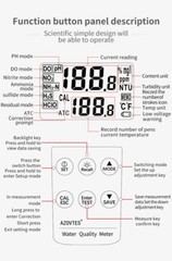AE86063 water quality meter PH residual chlorine ammonia nitrogen nitrite H2S