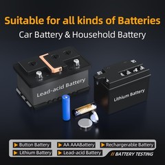 HRM-10 Voltage Internal Resistance Battery Tester，Battery Voltage Meter for Type