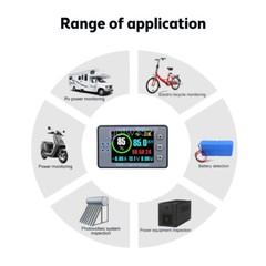 2.4 inch Voltage Current Capacity Meter Battery Coulometer DC 8-100V