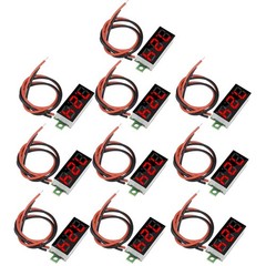 10 PCS Mini Digital Voltage Meter DC 2.530V 0.28 Inch 2 Wire LED Display Red