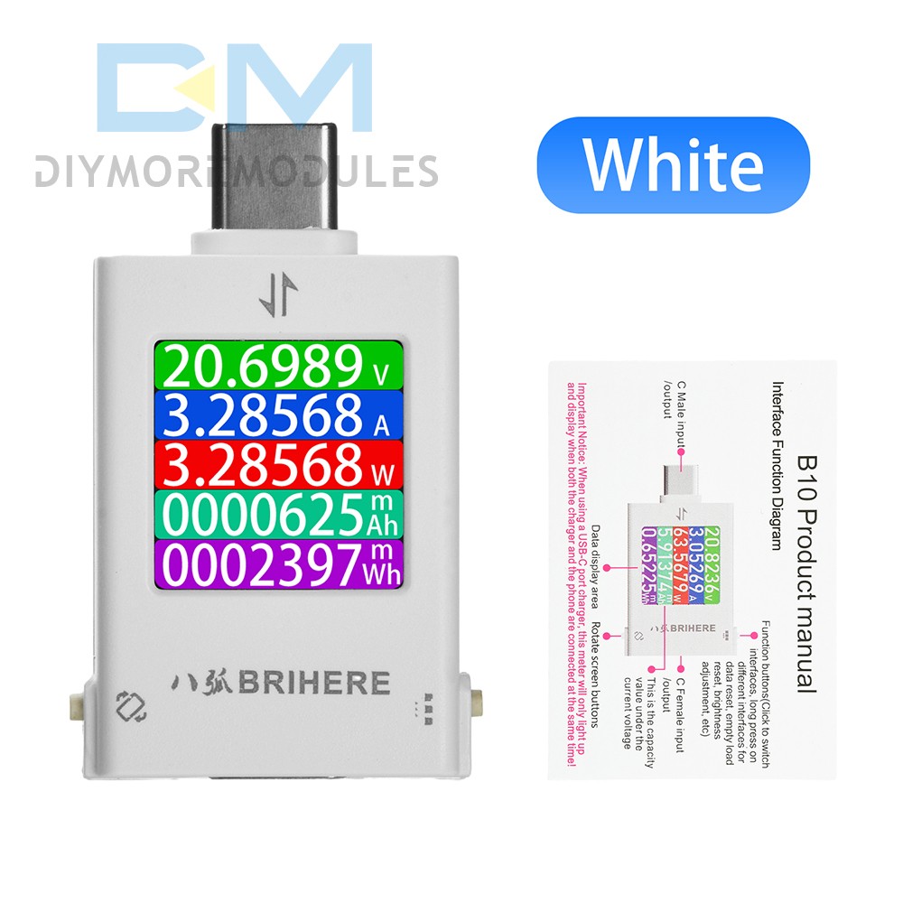 DC 4.5-50V Multi-function Digital DC Voltage Ammeter Power Meter Charging Tester