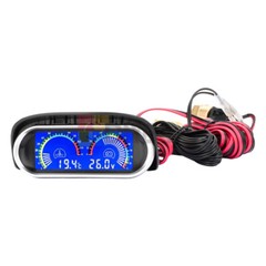 2 in 1 Car Multi-Function Digital Gauge Temperature Voltmeter Oil Pressure Meter