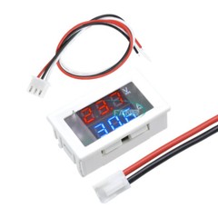 Dual Blue & Red LED Digital Display DC 100V 10A Ammeter Voltmeter Volt Amp Meter
