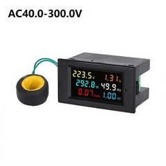 AC40-300V 100A Digital Volt Amp Watt Detector Voltage Current Power Factor Meter