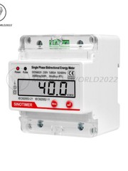 4P Single-Phase Multifunction LCD Electric Energy Meter RS485 Modbus 230V 80A