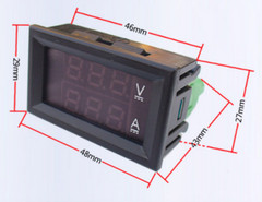 DC100V 20A LED Digital Panel Voltage Meter Tester Gauge Voltmeter Ammeter