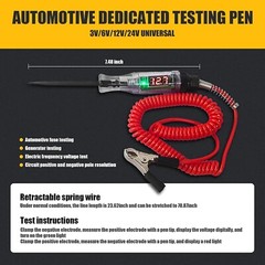Pack-1 Automotive Test Light Digital LED Circuit Tester, DC 3V/6V/12V/24V