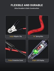 Automotive Test Light with 5-120V LED Digital Voltage Display, Circuit Tester…
