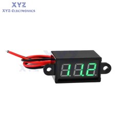 FS028 DC3-30V 0.28inch LED 3-digit Tube Two-Wire Waterproof Voltmeter Test Meter