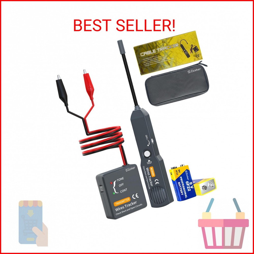 Cable Tracker Electrical,Circuit Tracer,Automotive Open&Short Finder Circuit Tes