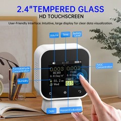 FNIRSI Air Quality Monitor Touchscreen Formaldehyde Detector TVOC Temp Tester