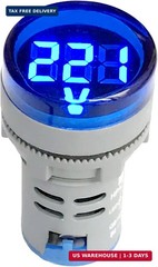 NOYITO 80-500V AC Digital Voltmeter 110V 220V 380V Red Green Yellow Blue White L