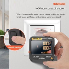 US/EU Check Voltage Detector Digital Display Socket Tester Plug Polarity Phase
