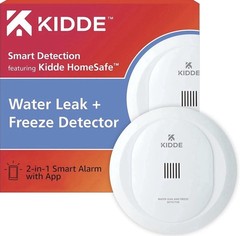 Kidde Smart Water Leak and Freeze Detector, Wi-Fi Enabled, Battery Operated