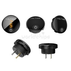 DC 5V-48V LED Panel Digital Display Car Motorcycle Voltmeter With Touch Switch