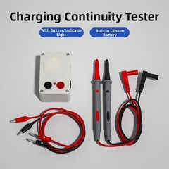 Continuity Tester Audible Visual Alarm Indicator Light Built-in 9V Battery
