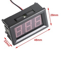 5Pcs Dc5-120V 0.56″ 2 Wire Led Digital Display Panel Voltmeter Volt Tester Red