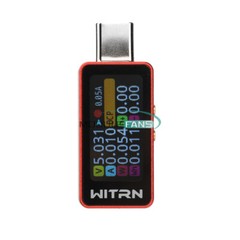 0.96″ IPS Digital Voltage Ammeter Power Capacity Meter DC4V~28V 0~6A Type-C