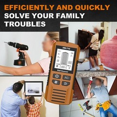 HW-710 5-in-1 Detection Tool for Metal Joists AC Cables Wooden Studs in Walls