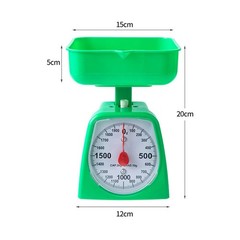 Compact Kitchen Scale 1 kg 2 kg 3 kg 5 kg Capacity with Easy Clean Plastic Pan