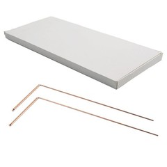2X 99.9% Metal Copper Detector Rod 13.86 X 6.93 X 0.71 Inches; 6.63 Oz