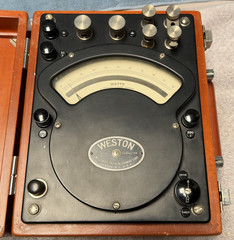 Antique Weston Portable Wattmeter Model 310 Vintage