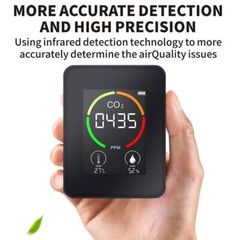 3-in-1 Air Quality Monitor CO2 Temp Moisture 400-5000PPM Carbon Dioxide Detector