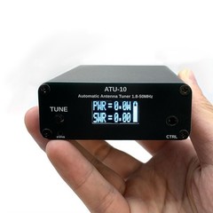 ATU10 Automatic Tuner 1.8-50MHz 15W QRP HF VHF Matching Unit Black
