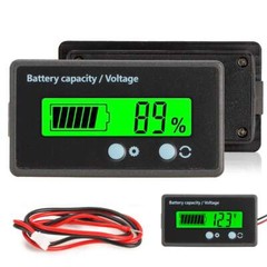 1/2 Pack 12v 24v 36v 48v Battery Monitor,Car Golf cart Battery Indicator Meter