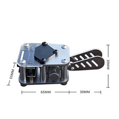 Radio Transmitter Doublepole Key with Button Travel Adjustment for Morse Code
