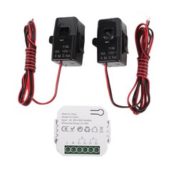 Smart WiFi Energy Meter Single Phase Electricity Meter With 2PCS 80A Clamp
