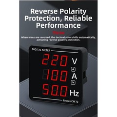 CH72 Digital Panel Meter AC Voltage for current Frequency 72x72mm Measurement