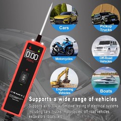 Power Circuit Probe Tester 6V-30V DC Test Light Car Fuse Tester Tool Short Circu