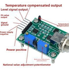 pH Detection 0-14 Range BNC Interface 4x Mounting Holes for Fixing