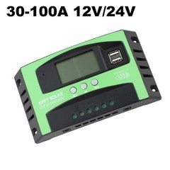 100A MPPT Solar Charge Controller Waterproof with 12V 24V Compatibility