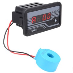 5 in 1 AC 220V LCD Generator Digital Voltage Current Time Power Frequency Meter