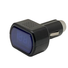 2pcs 12V/24V LED Car Auto Battery Electric Cigarette Lighter Voltmeter Tester