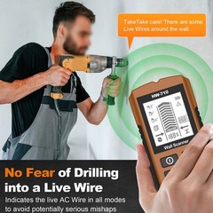 HW-710 5-in-1 Detection Tool for Metal Joists AC Cables Wooden Studs in Walls