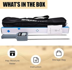 Portable Hay Moisture Meter TK100H Compatible With Cereal Straw, Forage Grassnew