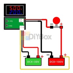 DC 4-30V 10A Voltmeter Ammeter LED Amp DC 0~100V Digital Volt Power Meter Gauge