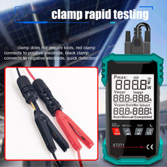 ET271 PV Tester 2000W Max Power 90V OC Voltage 40A Current Solar Module Tool