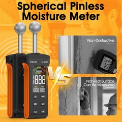 Wood Moisture Meter – Pinless Moisture Detector Measur Depth 20-40mm Non-Destruc