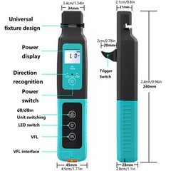 Fiber Optic Identifier With 10MW Visual Fault Locator 0.25 -3.0 Mm Fiber Lines F
