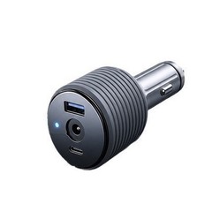 Vehicle Power Adapter 3-in-1 USB A USB C PD DC 12V 24V to 30V 3.5A Output